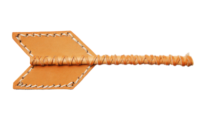 Leather Arrow on Isolated Background