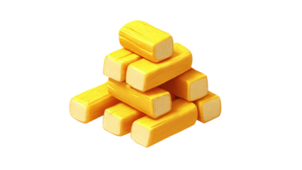Pile of stylized wooden planks illustration