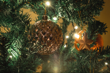 Christmas theme with gifts and decorations