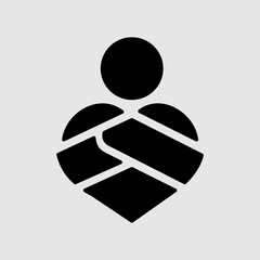 A volunteer symbol of a kind heart