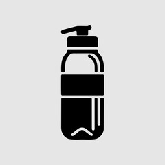 Water bottle for active recreation sticker icon