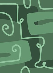 Abstract image for printing. Picture for modern interiors. The picture is painted by hand on a tablet. © neurostructure