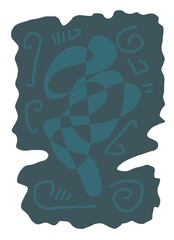 Abstract image for printing. Picture for modern interiors. The picture is painted by hand on a tablet. © neurostructure