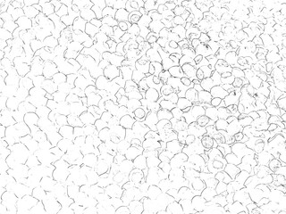 Subtle Abstract Light Gray Outline of Cluster Shapes Pattern