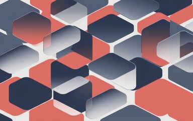 Decorative geometric composition with overlapping warm polygons, soft highlights, and a rich visual rhythm.
