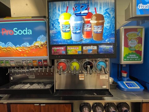 Gas Pro convenience store Icy machine