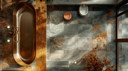 old vintage metal door handle and lock on an old wooden door