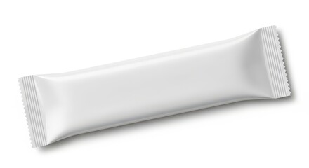 Blank white packaging for a snack bar or chocolate.