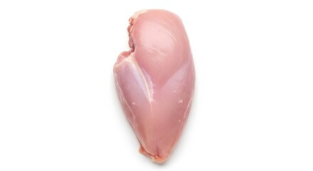 Naklejka premium Fresh raw chicken breast isolated on white background.