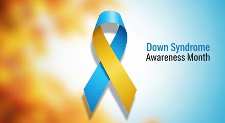 Down Syndrome Awareness Month ribbon design.