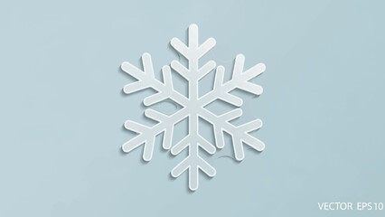 A simple white snowflake icon on a light blue background.