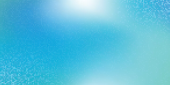 Abstract dot blue green color pattern screen led light gradient texture background. Technology big data digital concept. 3d rendering.