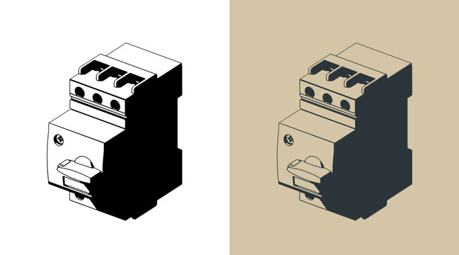 Motor protection isometric illustrations