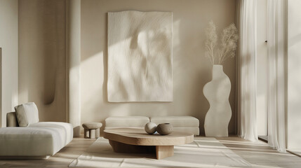 Luxury modern living room in a comfortable apartment suite