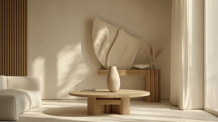 luxury modern living room with comfortable furniture and stylish decor