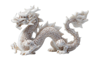 Obraz premium Miniature dragon decorative charm photographed with studio lighting for symbolic, cultural, and collectible purposes isolated on transparent background PNG