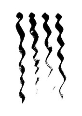 Set of four Handmade waves