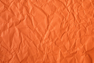crumpled orange paper material texture