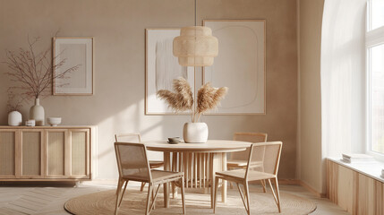 Modern luxury apartment living room with comfortable lounge and wooden furniture