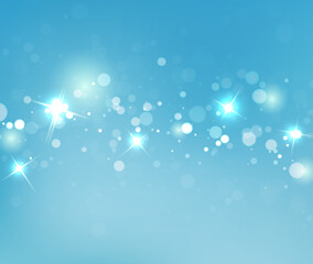 Light Blue Vector Bokeh Background For Wedding Ceremony Decor