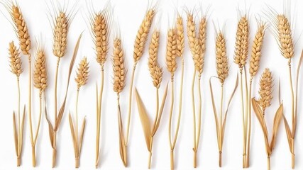 Wheat ears symbolise harvest and prosperity, making them suitable for environmental projects as an atmospheric backdrop.
