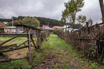 
Authentic wooden houses built in the regional architectural style in Bolu.