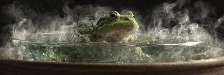 Metaphor of Slowly Rising Temperature: A Frog in a Pot of Boiling Water