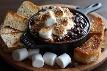 Decadent Smores Dip: A Sweet Indulgence with Chocolate Chips for Dipping Delight