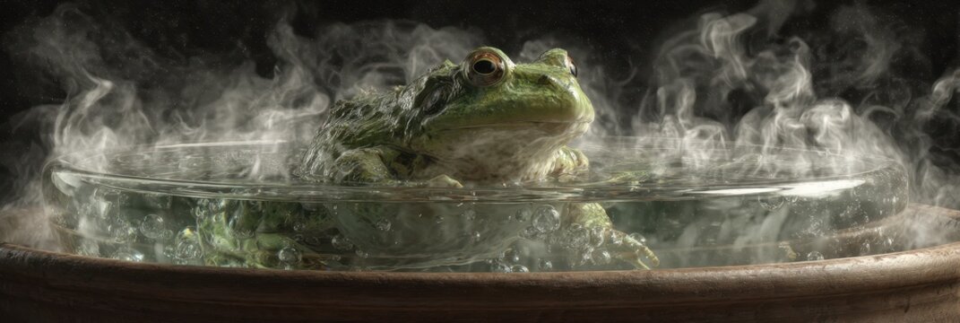 Metaphor of Slowly Rising Temperature: A Frog in a Pot of Boiling Water
