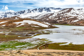 Eğrig&ouml;l Lake and Giği Mountain are located on the Taşeli Plateau east of Antalya...