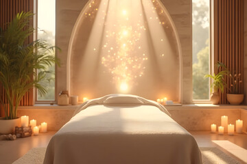 Divine Healing Sanctuary for Spiritual Awakening and Energy Cleansing - AI generated