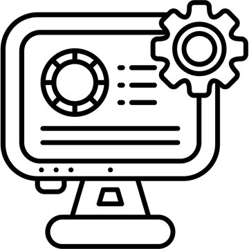 Data Preprocessing Outline Icon