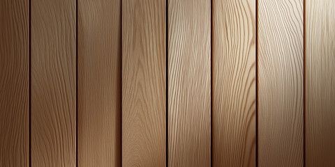 Naklejka premium Light beige wooden planks forming seamless vertical flooring pattern for interiors.