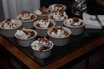 Apple crisp in a ramekin 