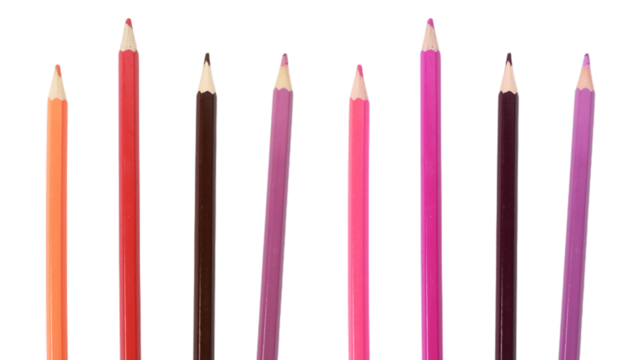 Colored pencils isolated on a transparent background clipart, sticker - Powered by Adobe
