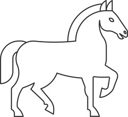 Horse icon. Animal symbol modern, simple, vector, icon for website design, mobile app, ui. Vector Illustration