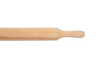 Wooden rolling pin isolated clipart sticker