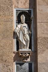 Church of Jesus (Chiesa del Gesu) or Church of Saints Ambrose and Andrew was re-built between 1552 and 1589, typical example of the Genoese Baroque style. GENOA, ITALY.
