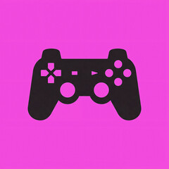 Gaming controller design for interactive play in color: soft purple bright