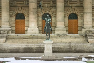 Bavarian State Chancellery in the Hofgarten park, Munich, Germany
