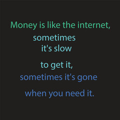 Minimalist motivational quote typography design featuring modern sans-serif text on a dark gray background with soft blue accents. The inspirational message about faith, destiny, and trust is suitable