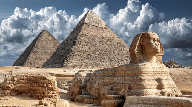 Viajes a Egipt de vacaciones, concepto de turismo.