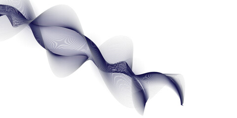 Dark blue wavy lines on a white background, a calm and dynamic abstract artwork featuring flowing energy and geometric precision for design and technology projects.
