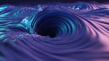 Mesmerizing abstract waves of vibrant purple and blue liquid flow and swirl in a dynamic futuristic motion creating an ethereal and energetic background with glowing neon light effects and smooth glo. - Powered by Adobe