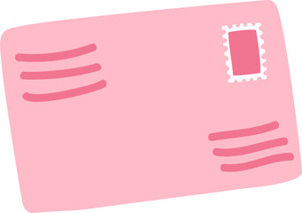 Envelope With Stamp Cartoon
