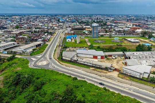 aerial view of diobu port harcourt