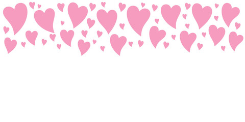 Valentine heart vector illustration on transparent background for decoration template greeting card, invitation, banner