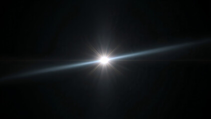 Fototapeta premium Bright Starburst Effect on Dark Background