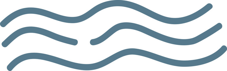 Wave Lines Flow Scandinavian Symbol