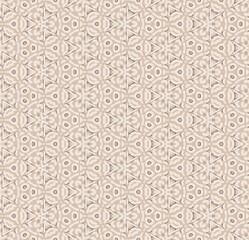 Fototapeta premium abstract geometric seamless pattern background, repeatable motif for fabric and wallpaper design illustration